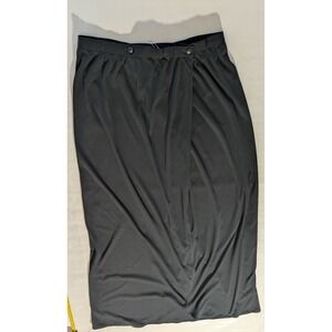 Vintage Black A-Line Long Skirt Size 16